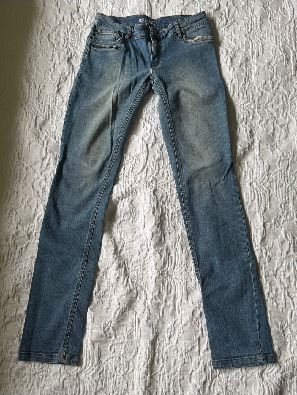 Bonpoint Light Blue Wash Slim Kids Jeans
